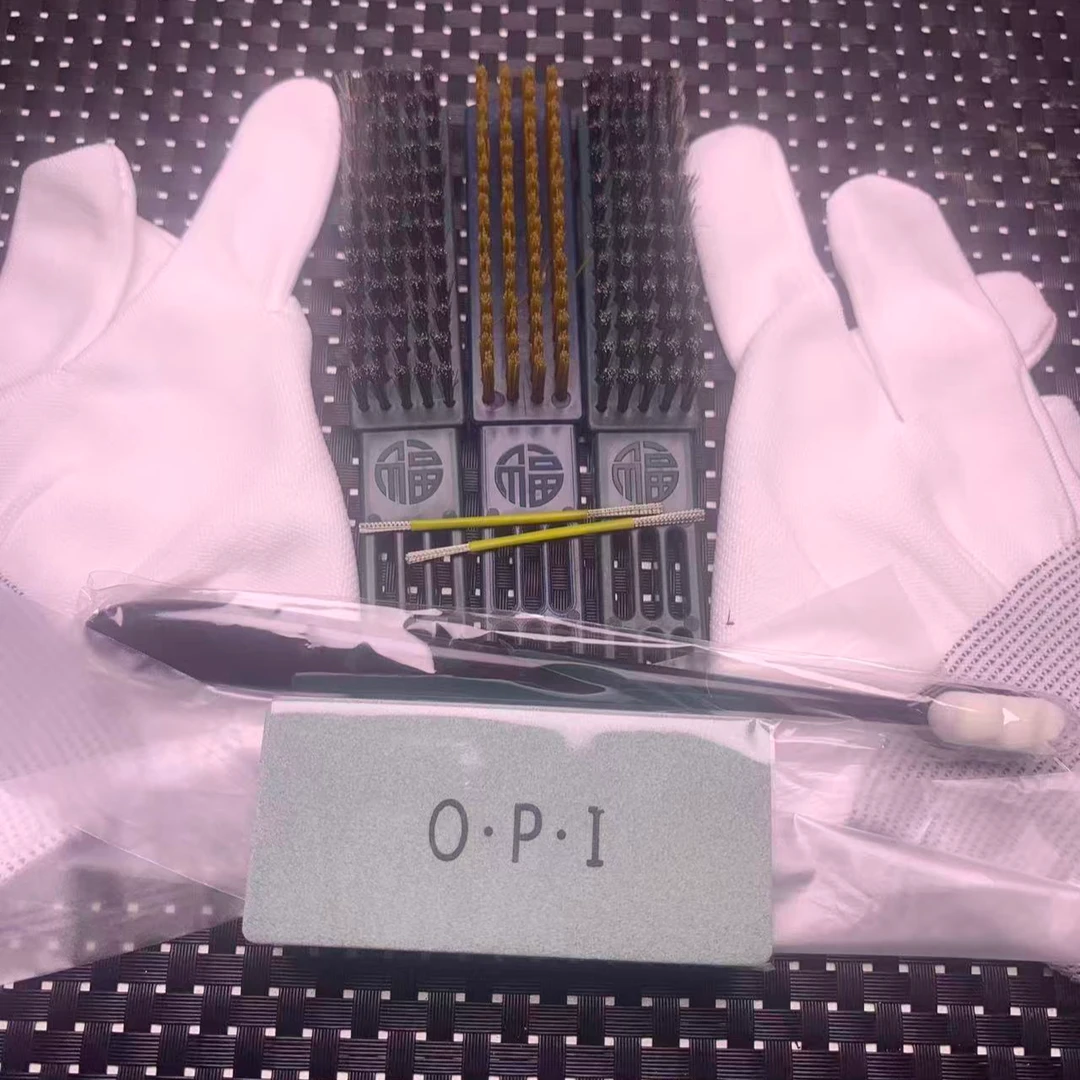 老炮同款两把中软钢丝一把硬纳米手套手捻钢丝两万毛牙刷抛光板