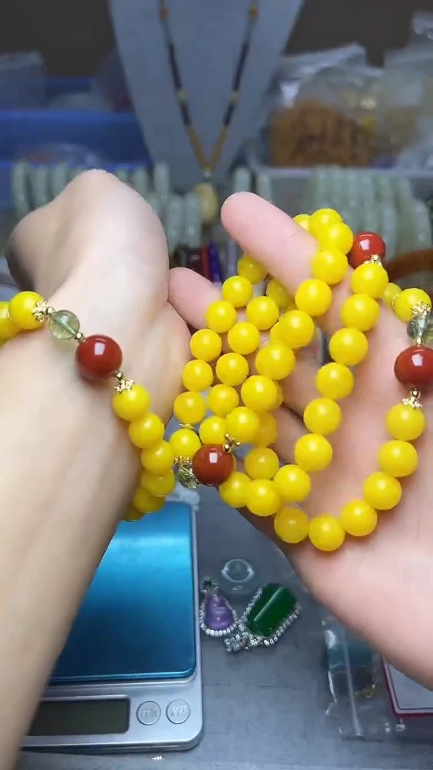 【闪购商品】琥珀手链未镶嵌手串