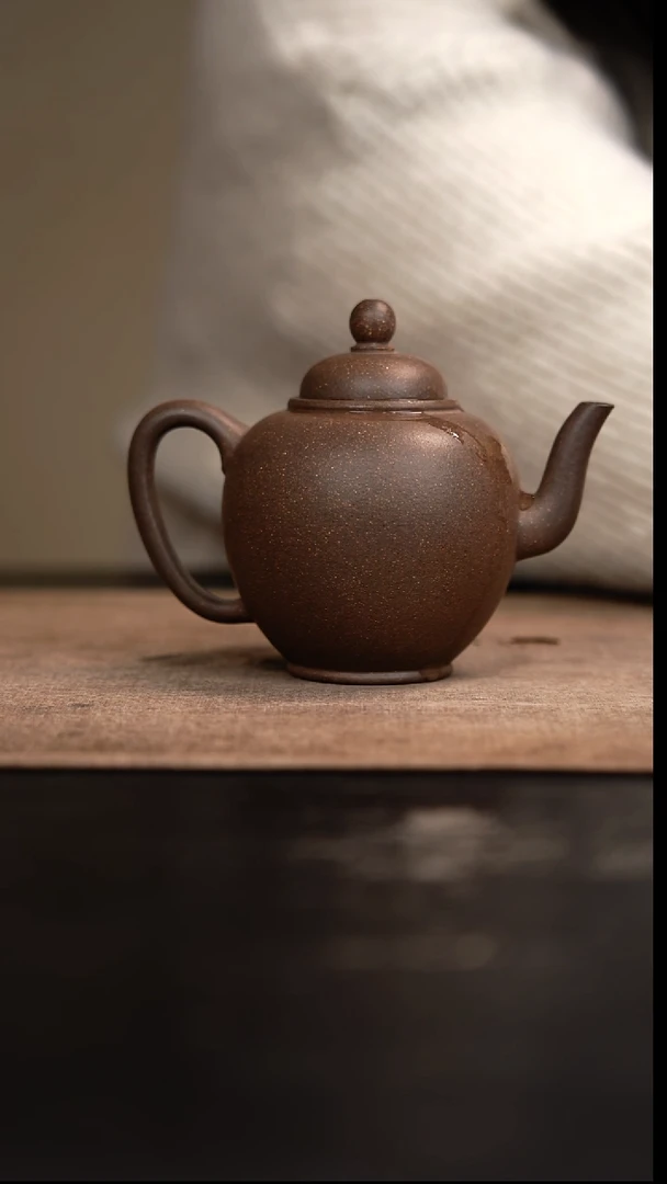 【闪购商品】紫砂茶壶宫灯壶段泥柴烧