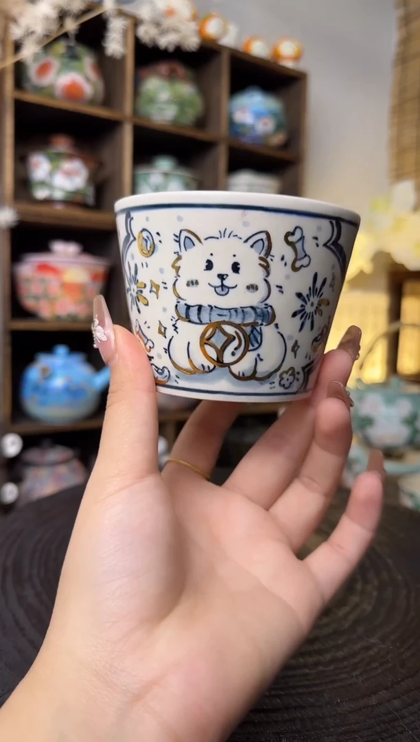 【闪购商品】柯老师生肖狗狗手握杯