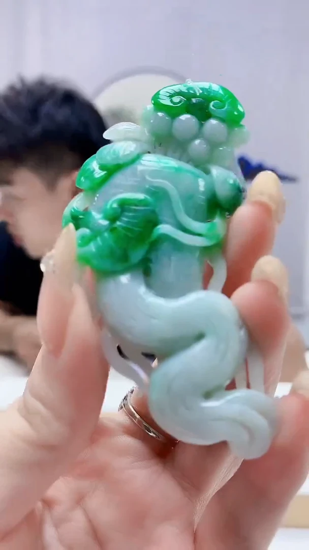 未镶嵌定制翡翠5145DD-毛货挂件151