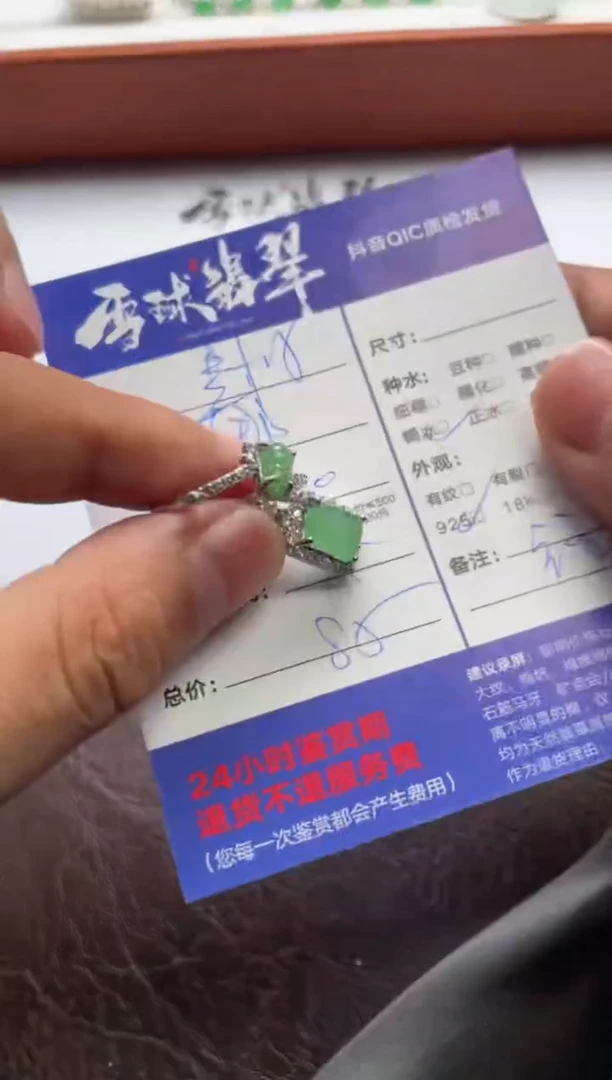 翡翠银S925镶嵌颈饰1543529045 071两单