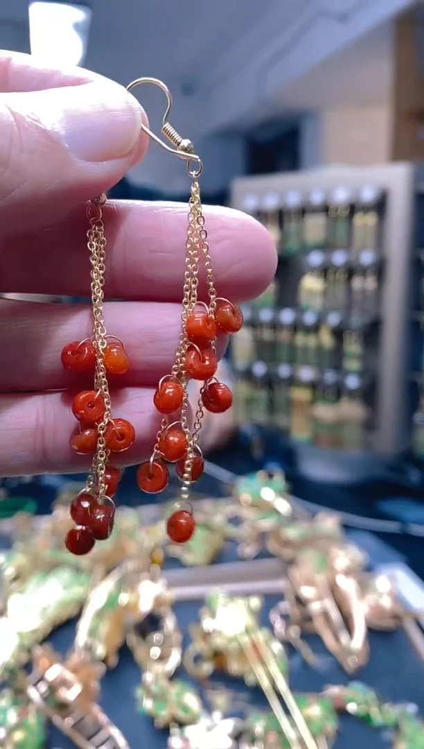 【闪购商品】翡翠耳饰合金151翡翠耳钩