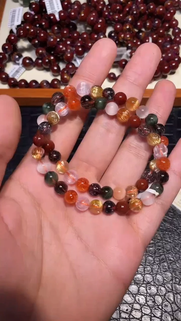 未镶嵌手链水晶多宝单圈A7（多样性发其一）