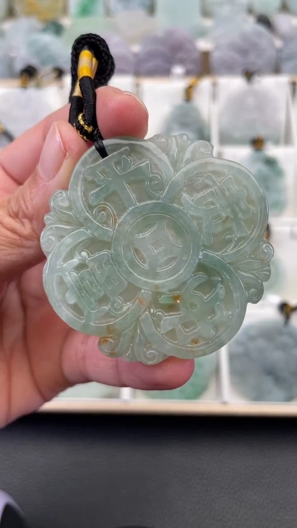 颈饰未镶嵌翡翠聘***礼天然缅甸翡翠A货419