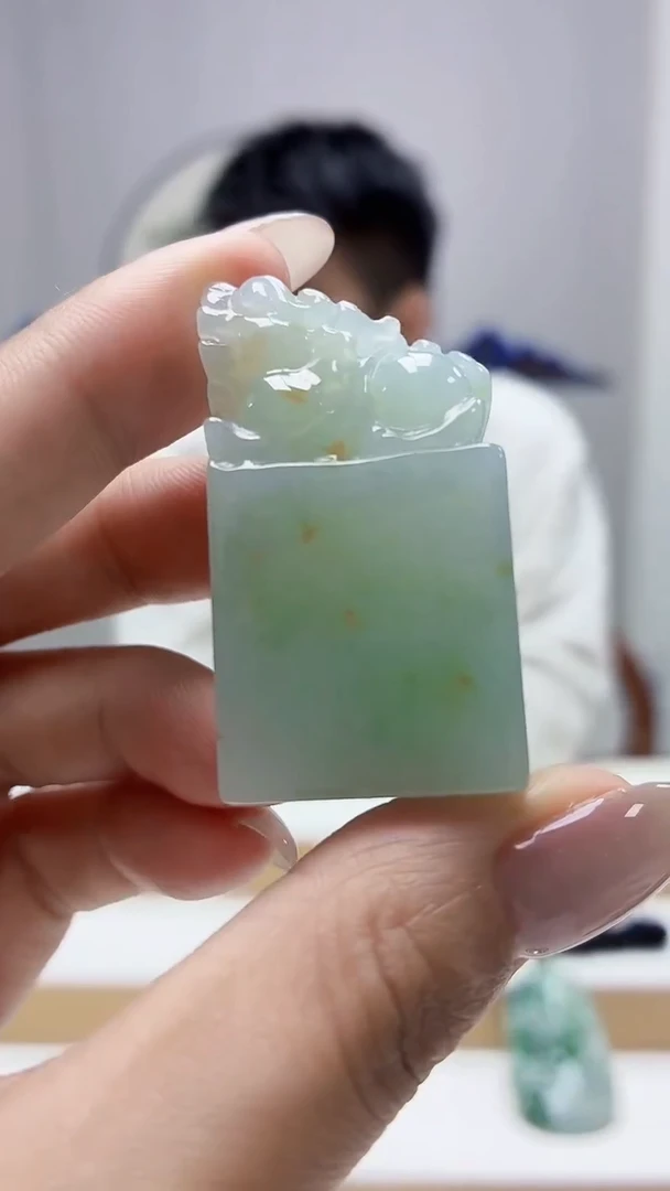 未镶嵌定制翡翠5028MM-毛货挂件12