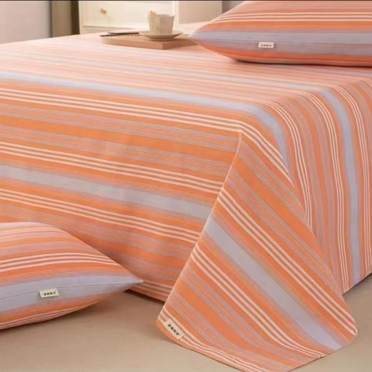 纯棉老粗布枕套--橘彩风尚48*74