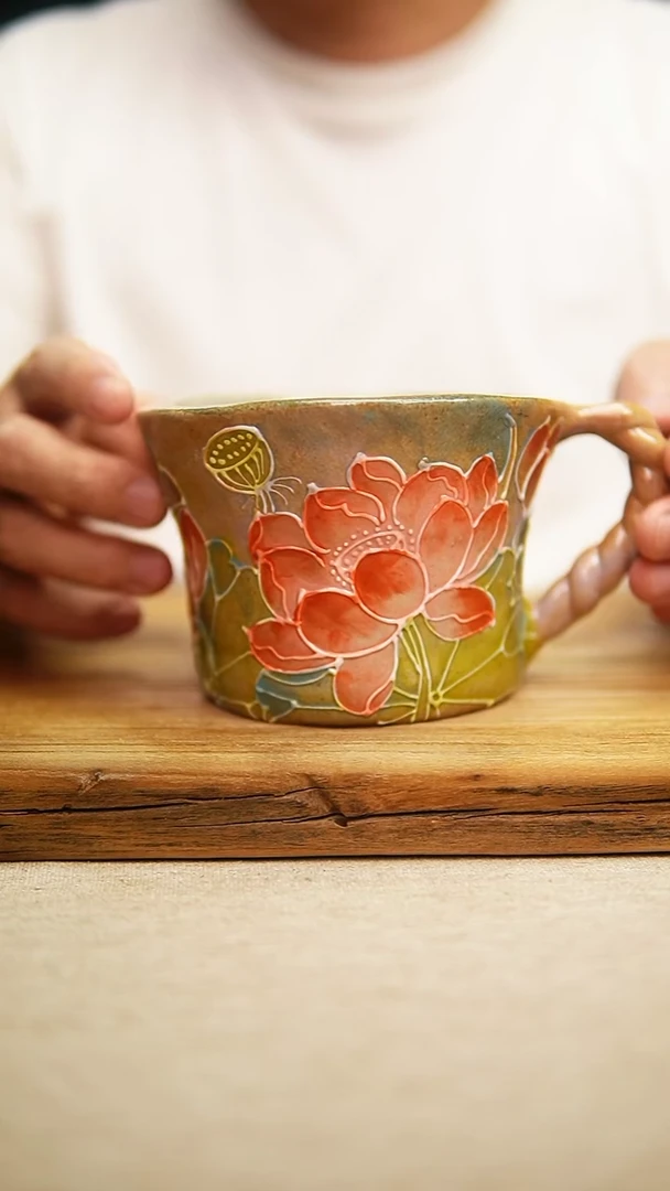 @@陶园瓷舍@@纯手工手绘@高温釉下彩