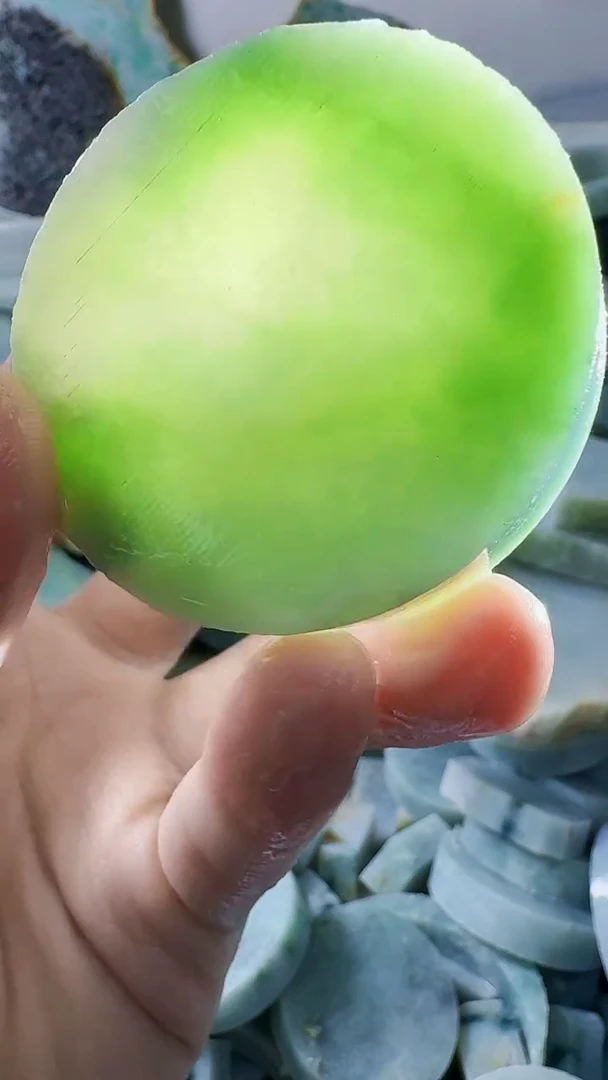 翡翠裸石缅甸翡翠A货文8984