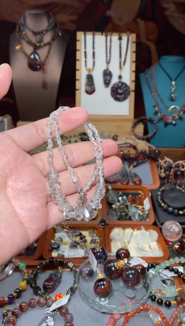 【闪购商品】水晶闪灵钻微笑链未镶嵌多样性发其一