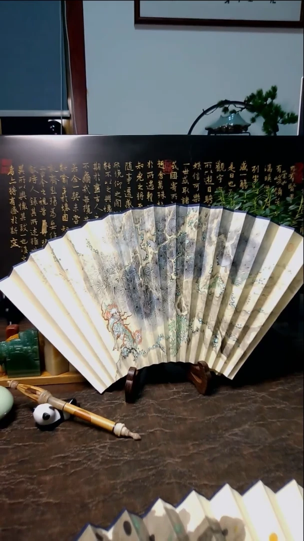 扇子手绘扇面95寸16方2.0