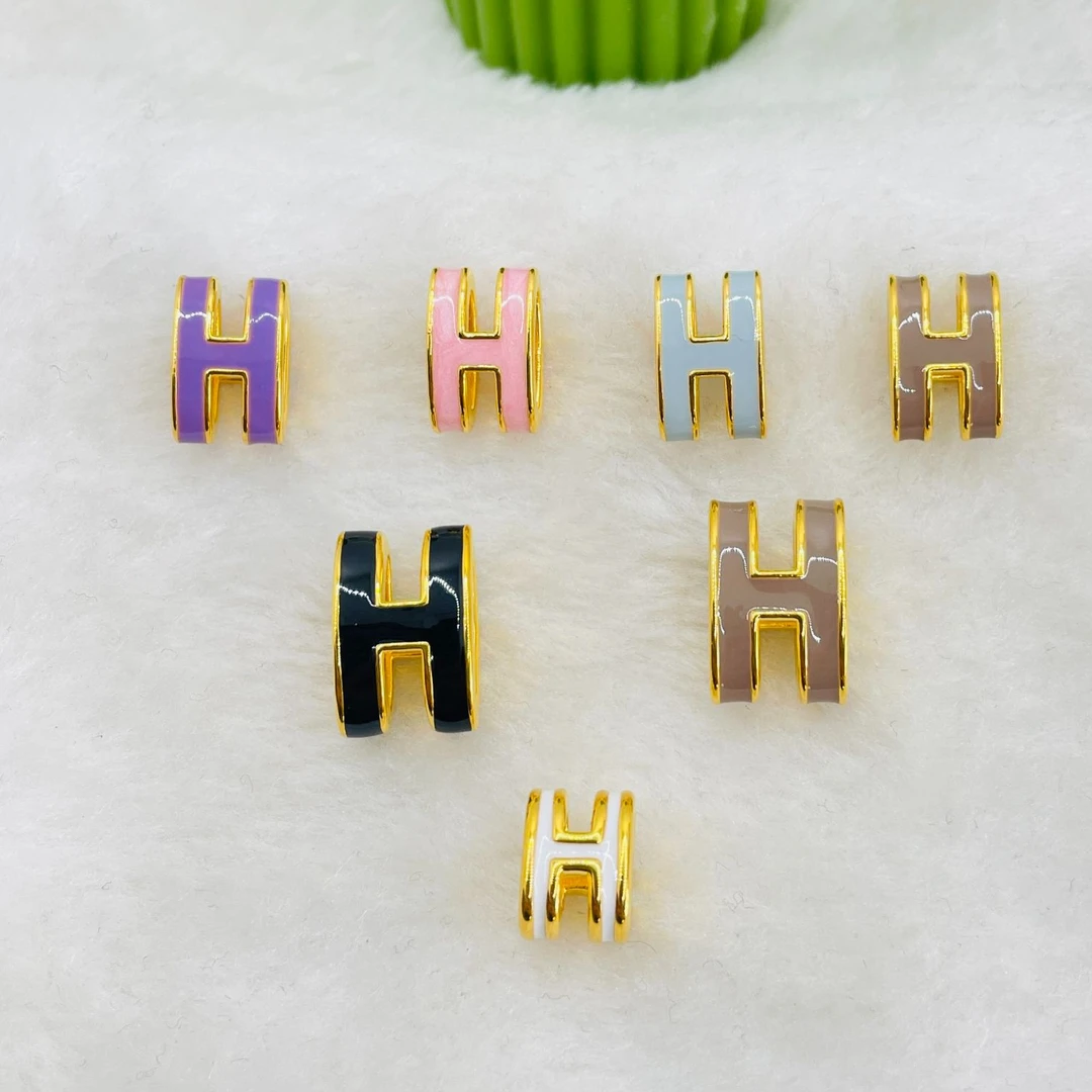 足金5D工艺 珐琅字母吊坠【825】附加48