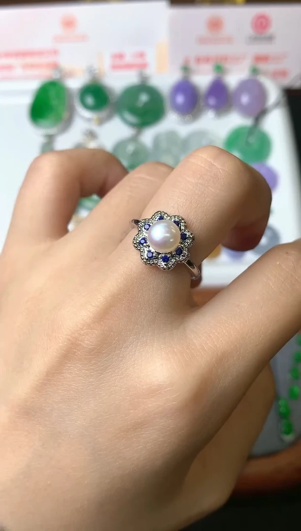 【闪购商品】淡水珍珠戒指合金戒指