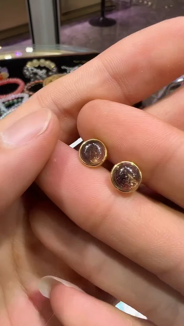 水晶耳饰银S925镶嵌水晶耳饰 多样性发其一