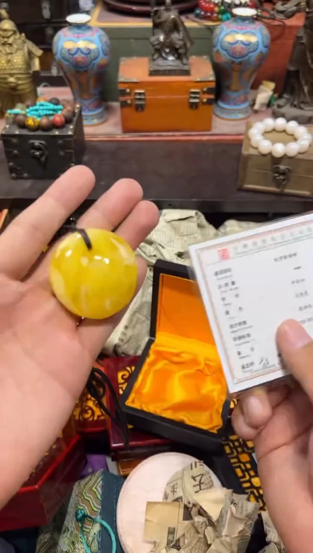 未镶嵌蜜蜡裸石Q刘哥高端专属精品22