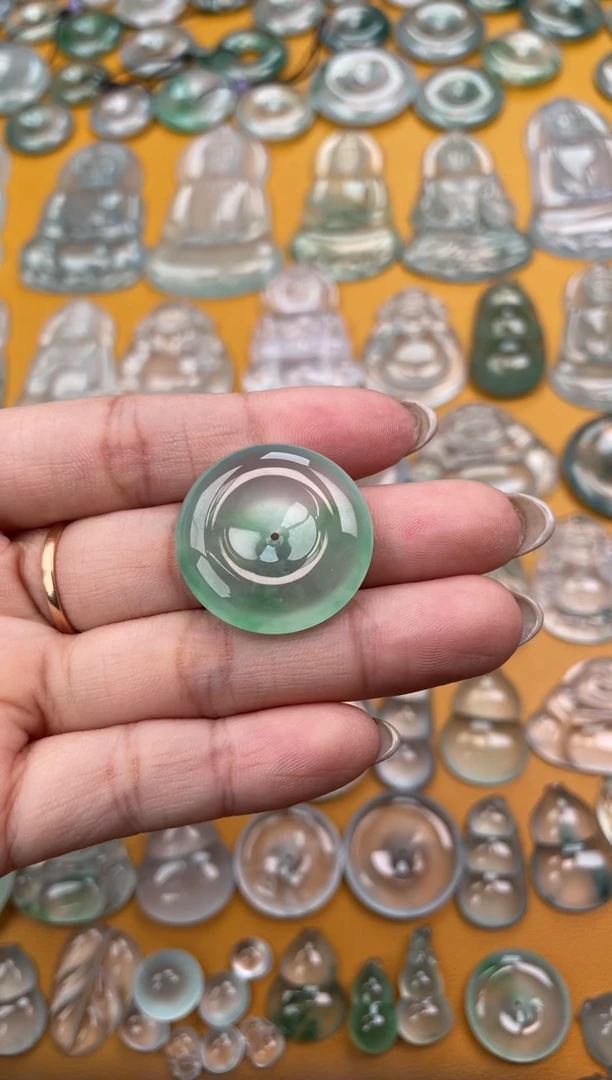 翡翠未镶嵌吊坠(不含链)平安扣 25.8 5.8