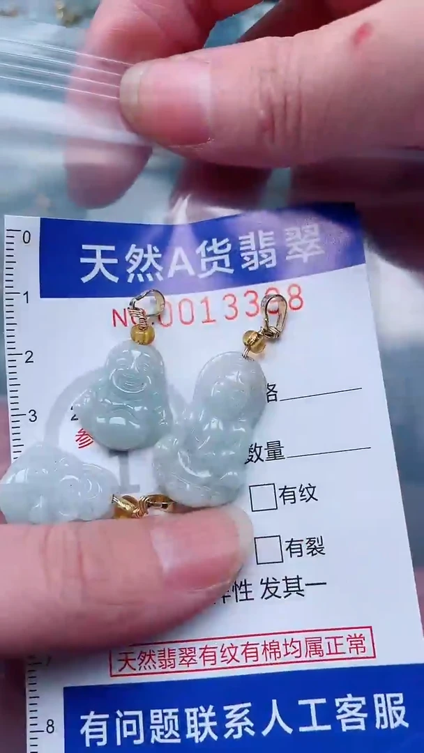翡翠未镶嵌吊坠(不含链)1