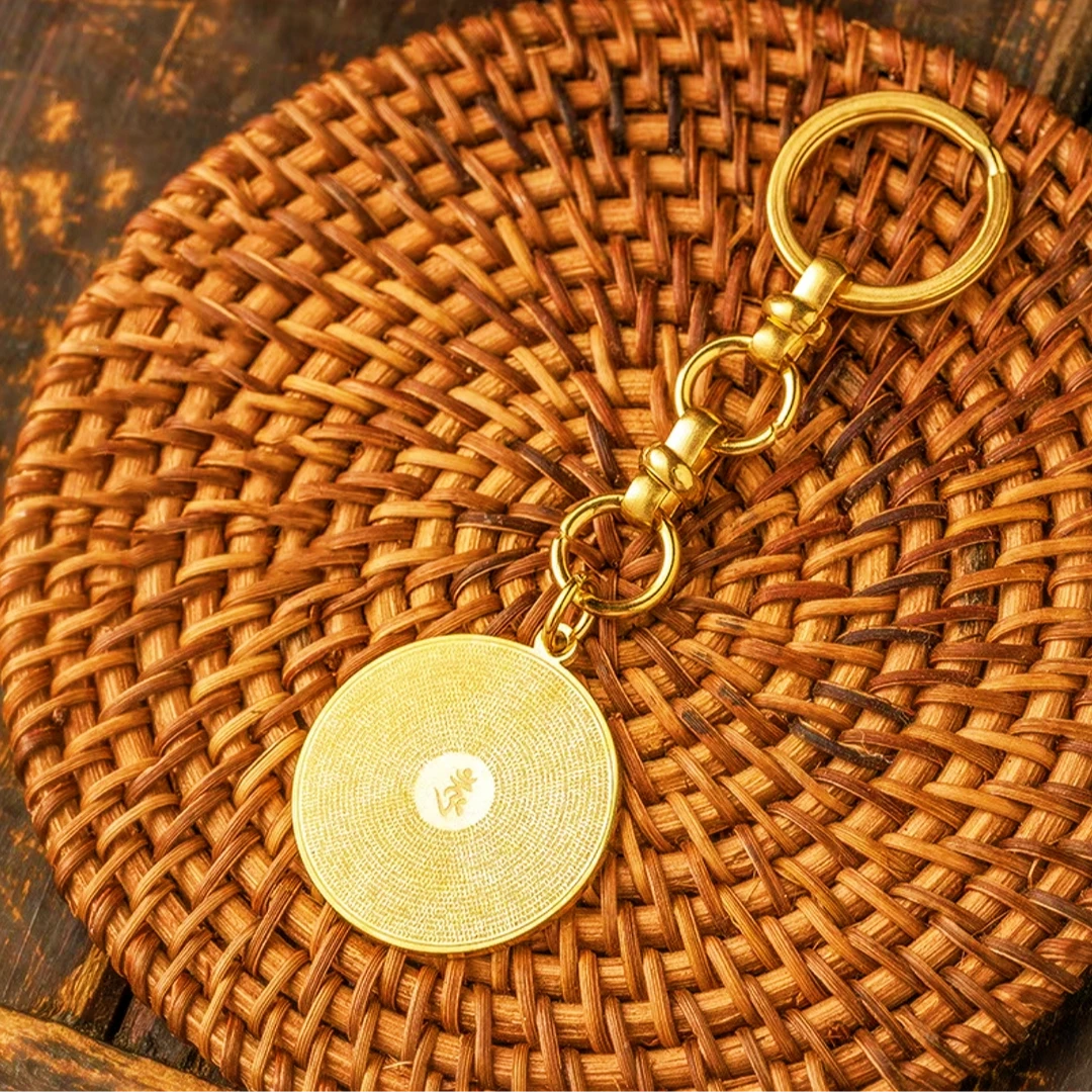楞严 钥匙扣 金色