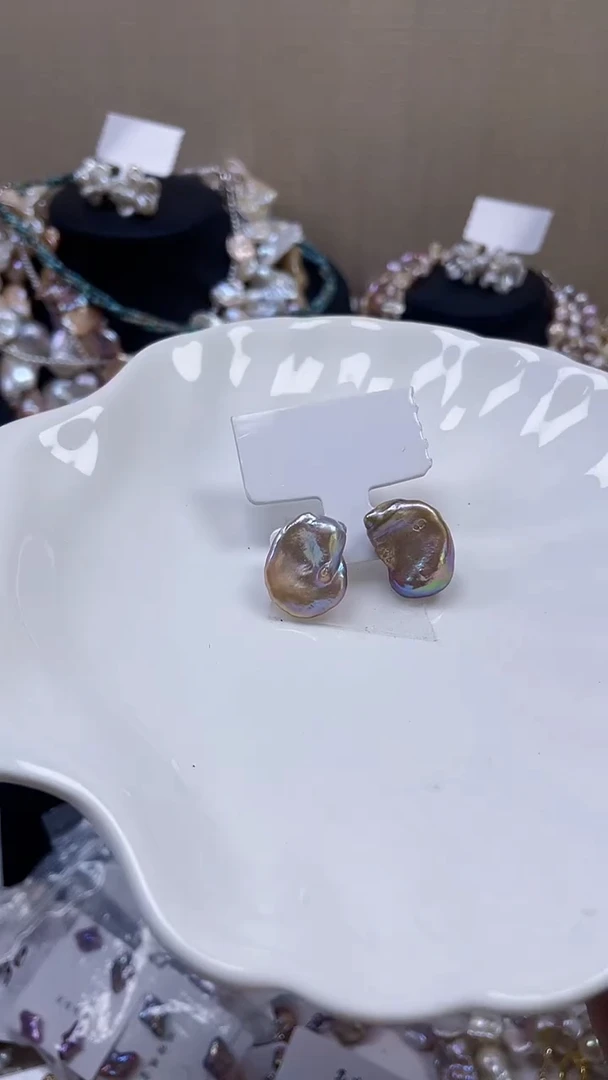 未镶嵌耳饰淡水珍珠【纯恬饰品】