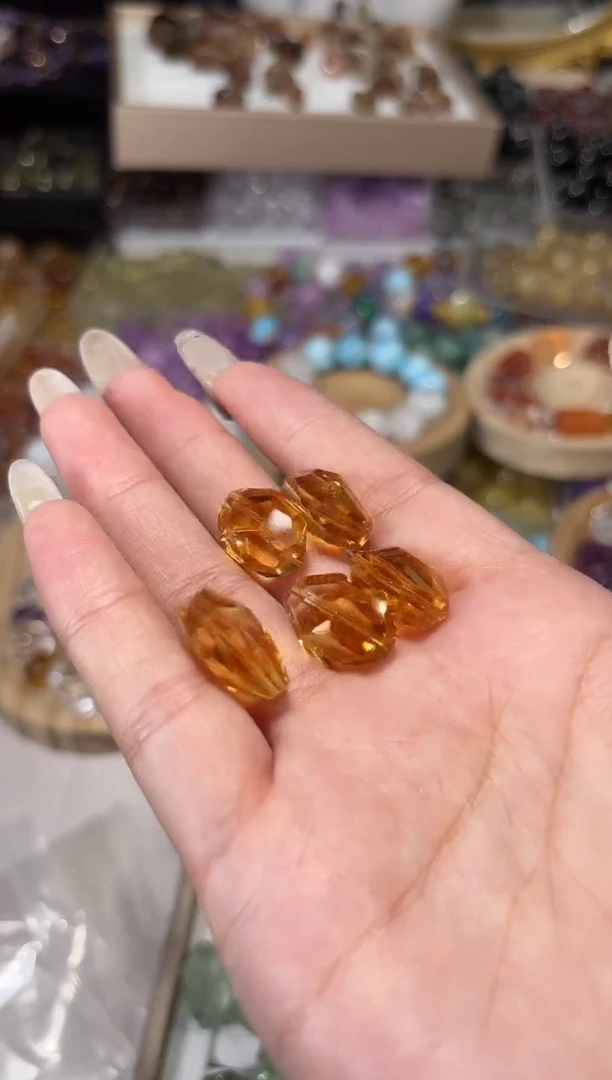 水晶手串未镶嵌C73爆力黄随行一个宽卡11-12