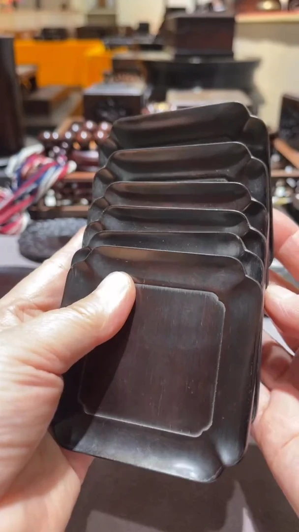 红酸枝木类精品木雕6片精工细作