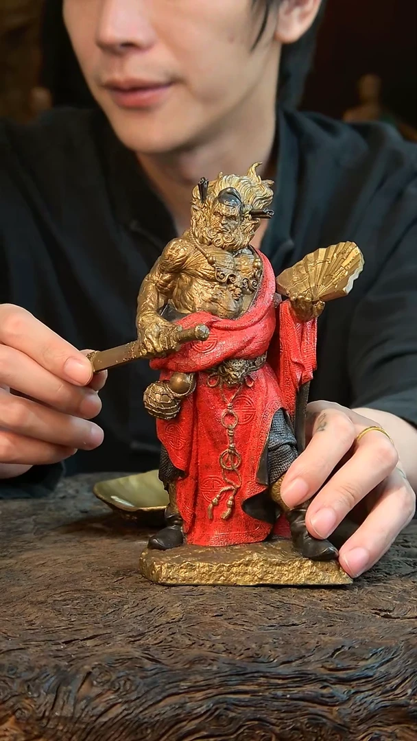 有机玻璃红袍钟馗