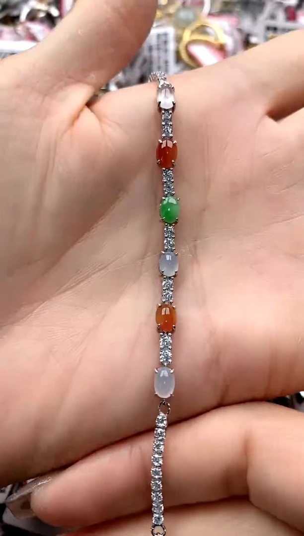 【闪购商品】翡翠戒指银S925镶嵌222222---7