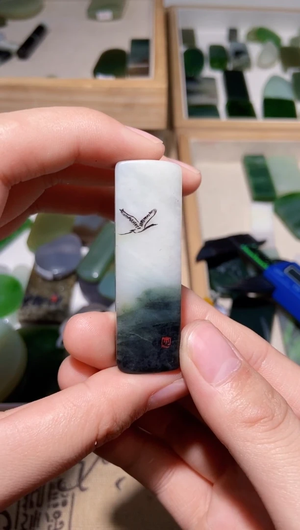 未镶嵌独山玉颈饰yc