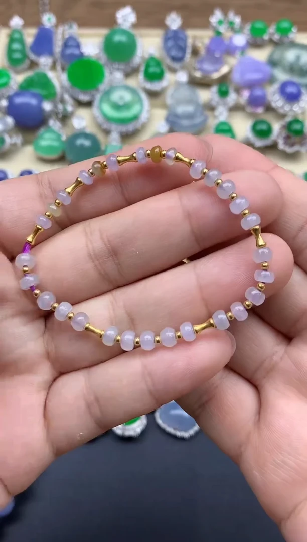 翡翠未镶嵌颈饰74-春日珠宝