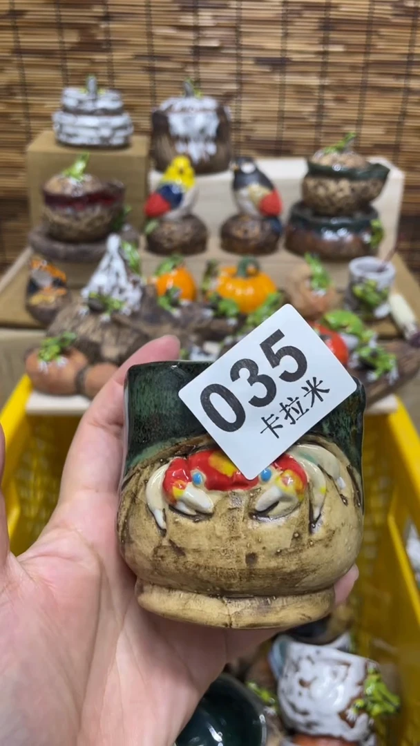 烟**手035精美粗陶手工柴烧