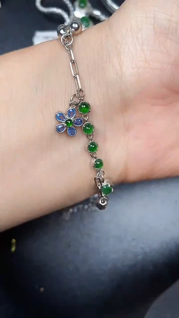 银S925镶嵌戒指翡翠2880