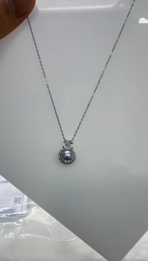 【闪购商品】海水珍珠DA银S925镶嵌c1246 吊坠8