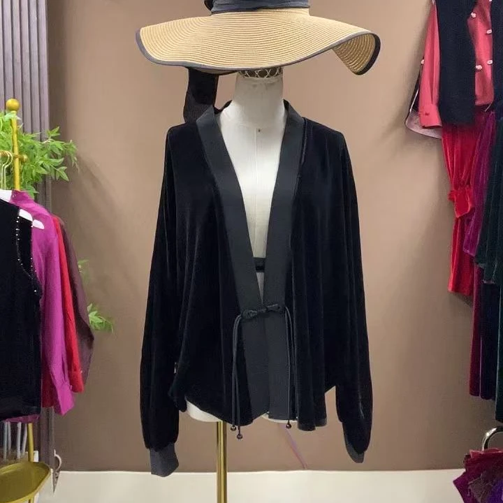 伊巍原创 修身显瘦 蝙蝠衫外衣 603#