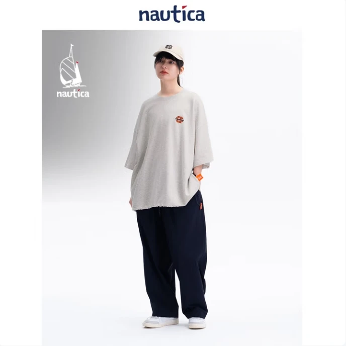 Nautica White Sail宽松廓形中性SEESEE联名款圆领T恤SSTW4106