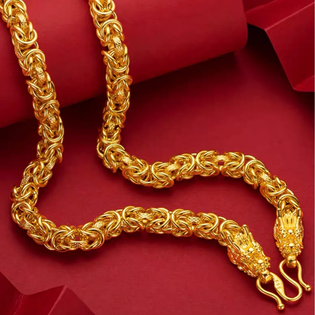 合金项链 合金材质【龙骨项链】时尚大气个性潮流百搭潮男素款经典