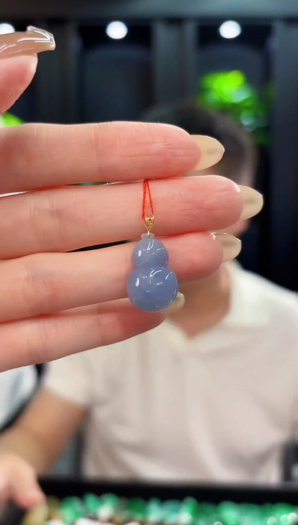 翡翠18K金镶嵌颈饰 缅料A货/支持复检/一件