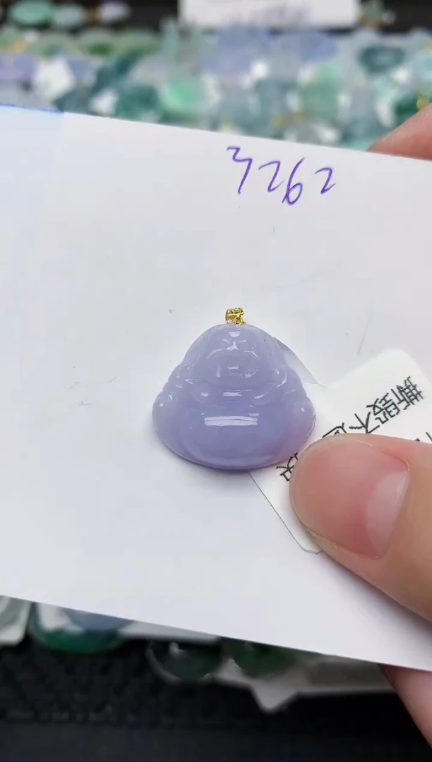 颈饰18K金镶嵌翡翠天然缅甸A货翡翠百元以上9元证书费自理