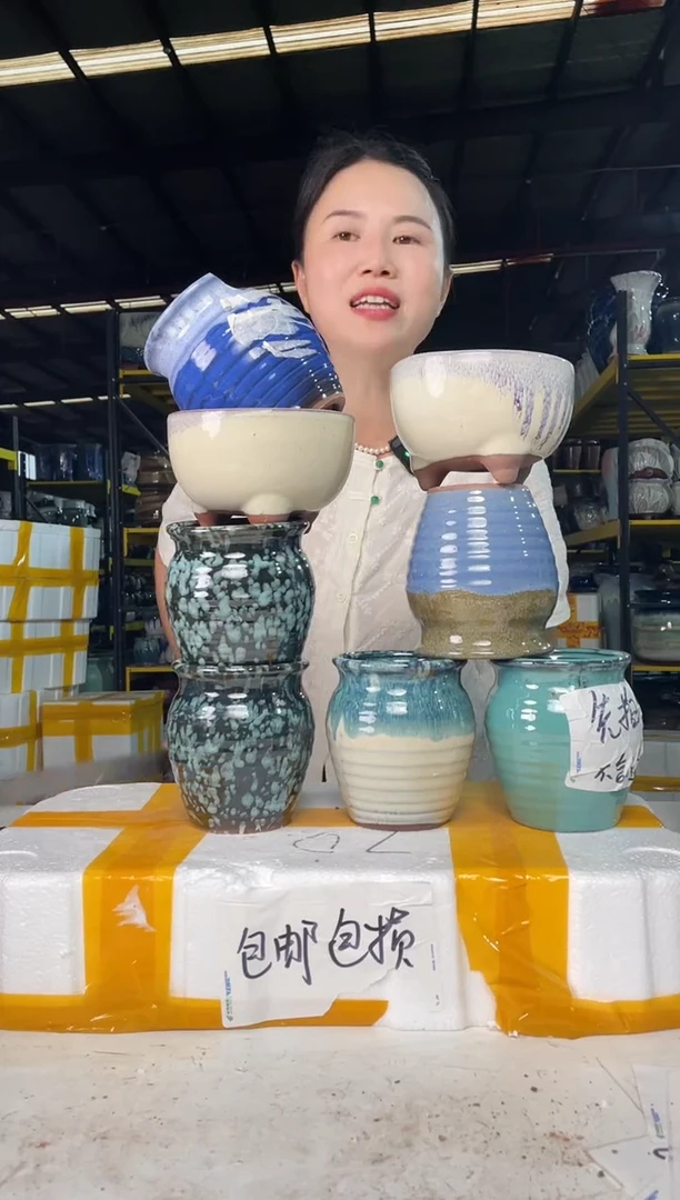 宜兴紫砂粗陶花盆10/12