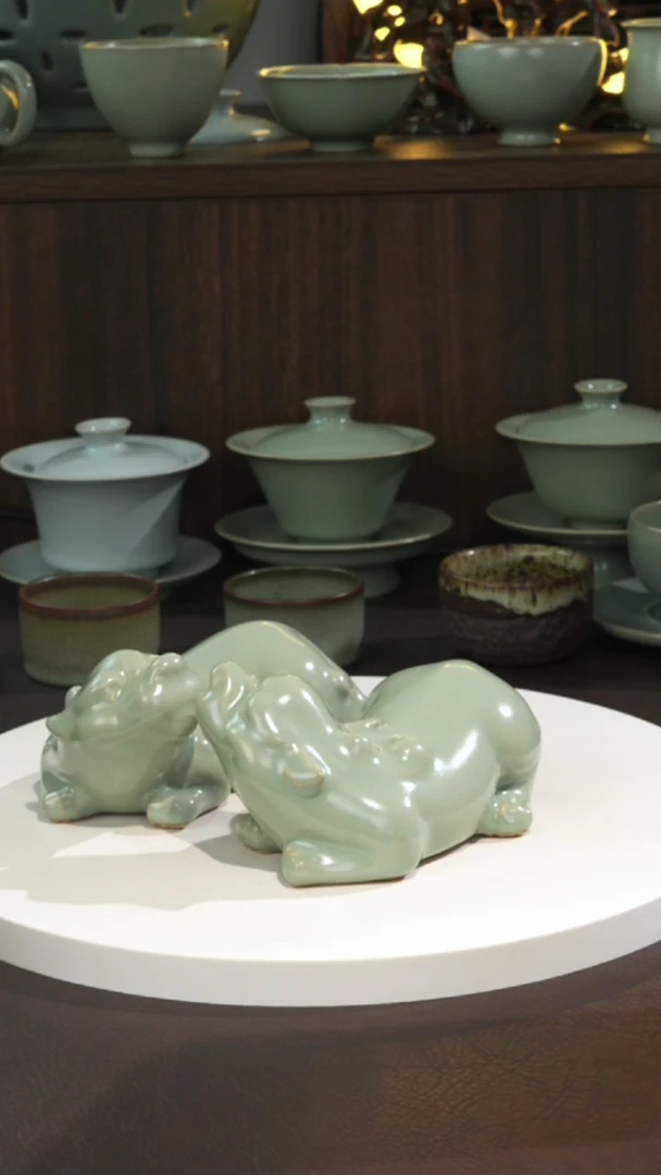 宣宝汝瓷原矿原釉作品