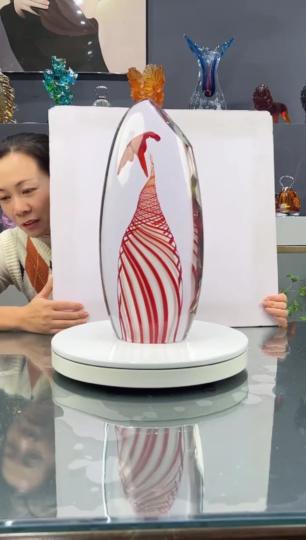 琉璃水晶琉璃摆件1个