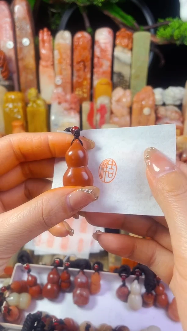 【闪购商品】老挝石印石手工篆刻《吉祥》