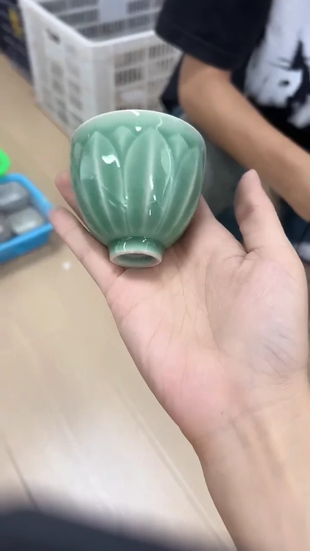 龙泉云间青瓷小米茶器