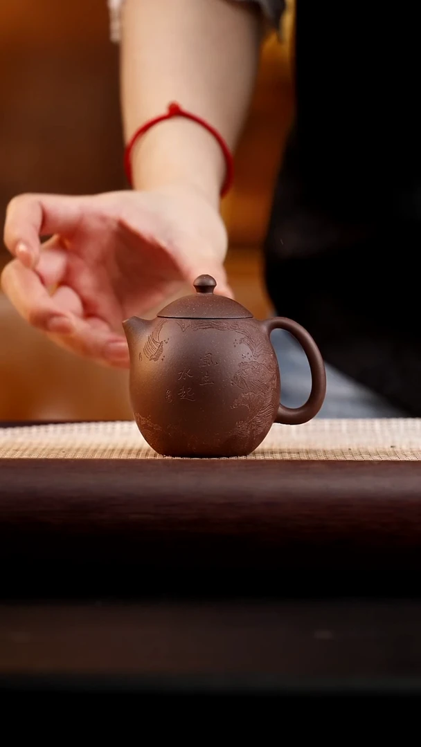 茶壶紫砂一厂特拼紫泥龙蛋
