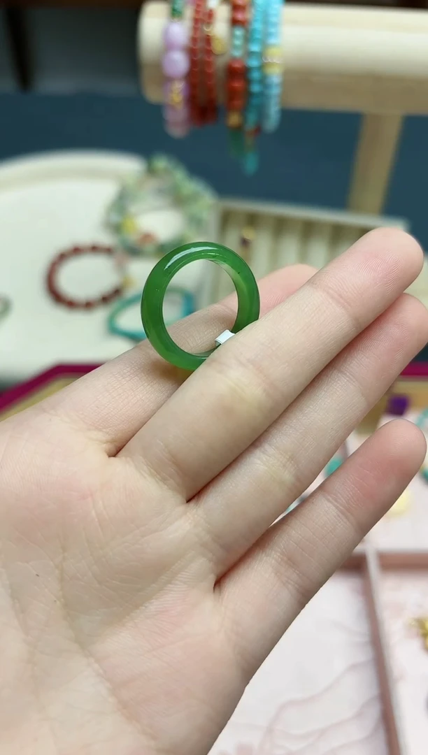 【闪购商品】和田玉指环未镶嵌和田玉17#指环*1 BDD