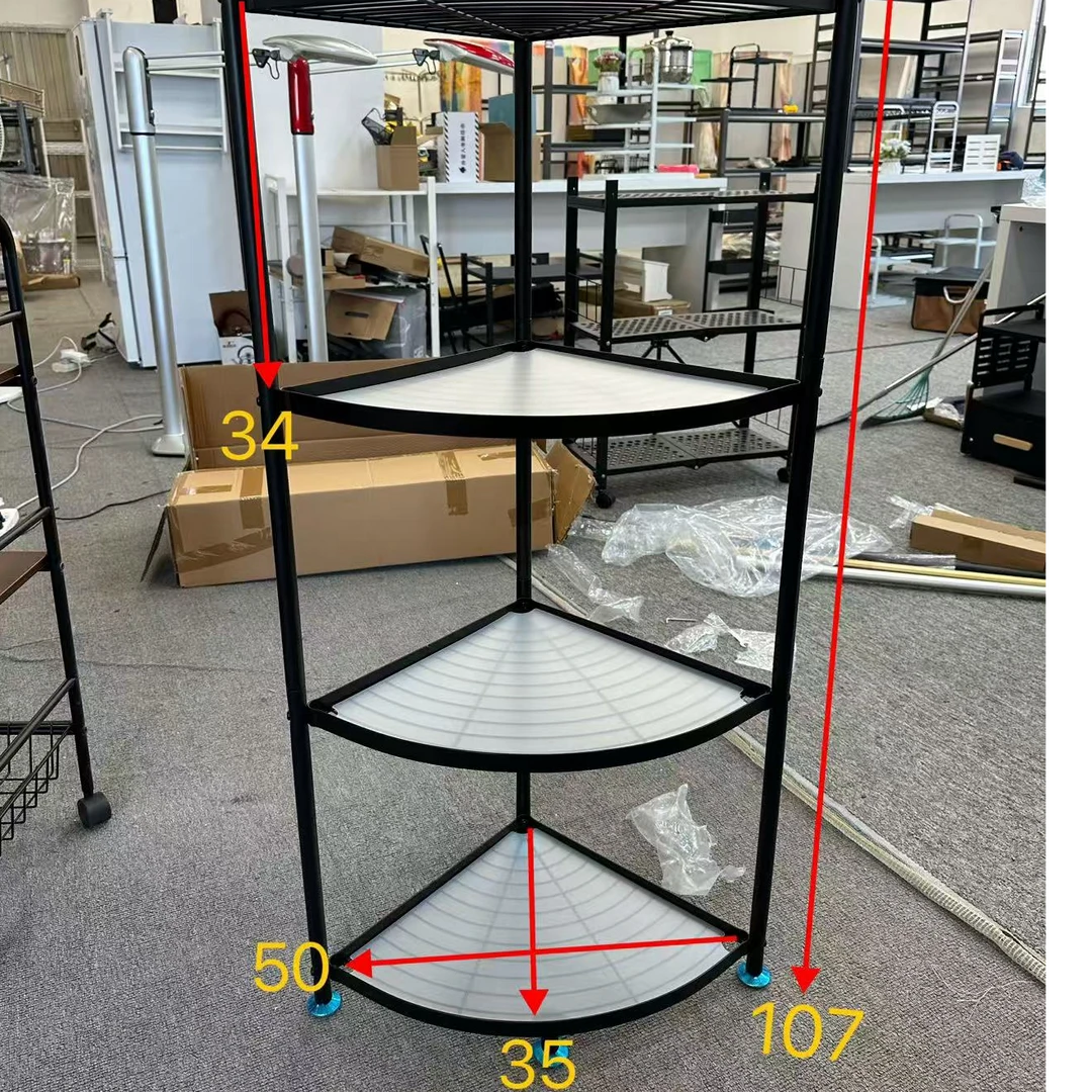 【库存】四层转角置物架（直径35/高度107）
