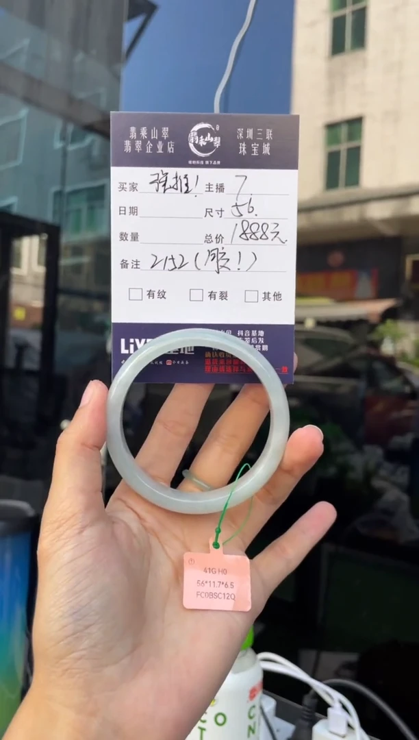 未镶嵌手镯翡翠Q 56正圈 2152