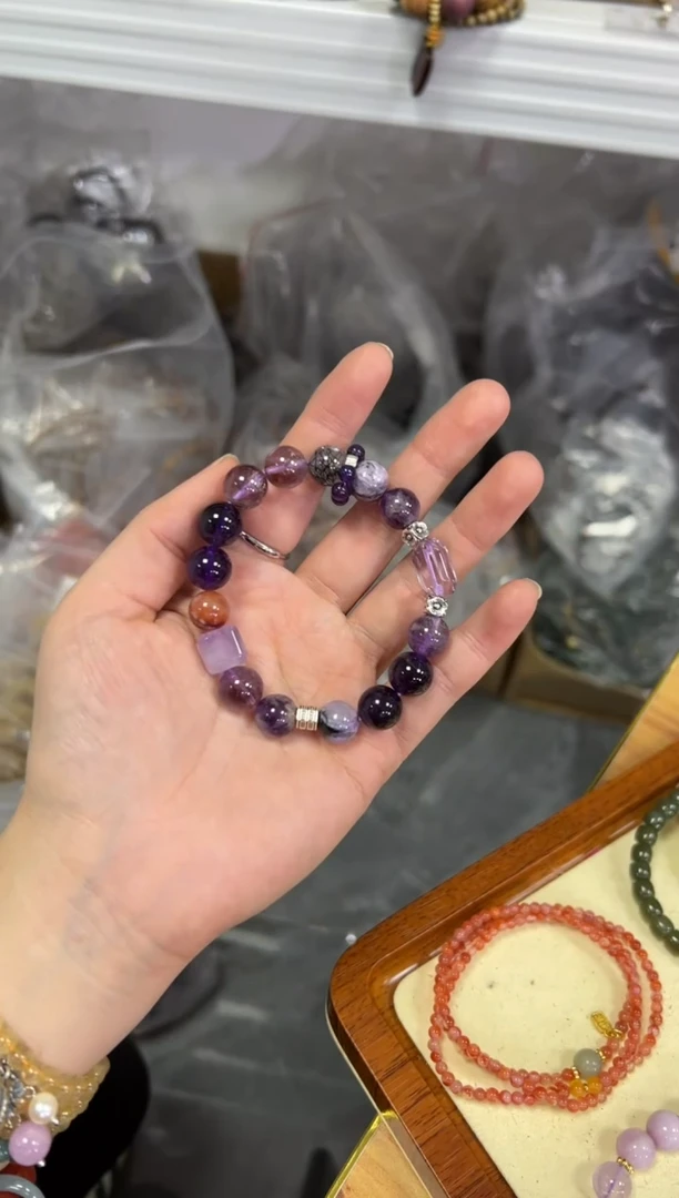 【闪购商品】水晶手链未镶嵌九紫多宝水晶设计款手串[0102]