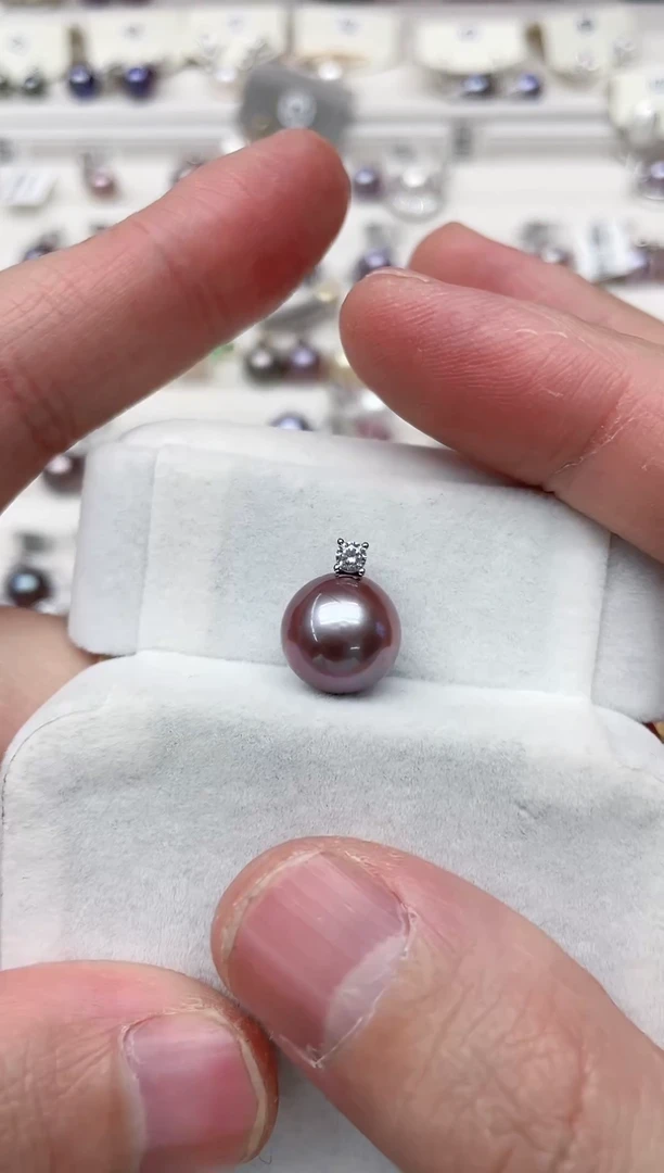 【闪购商品】淡水珍珠吊坠(不含链)银S925镶嵌吊坠