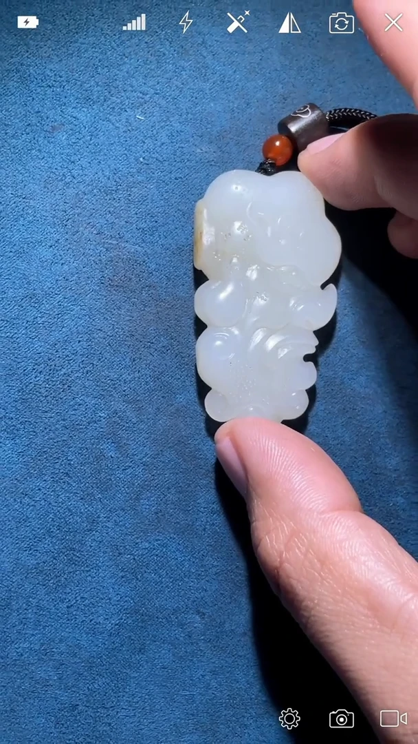 未镶嵌和田玉把件LJ 般若 手把件