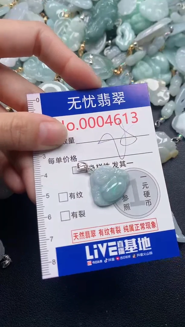 吊坠(不含链)未镶嵌翡翠4613